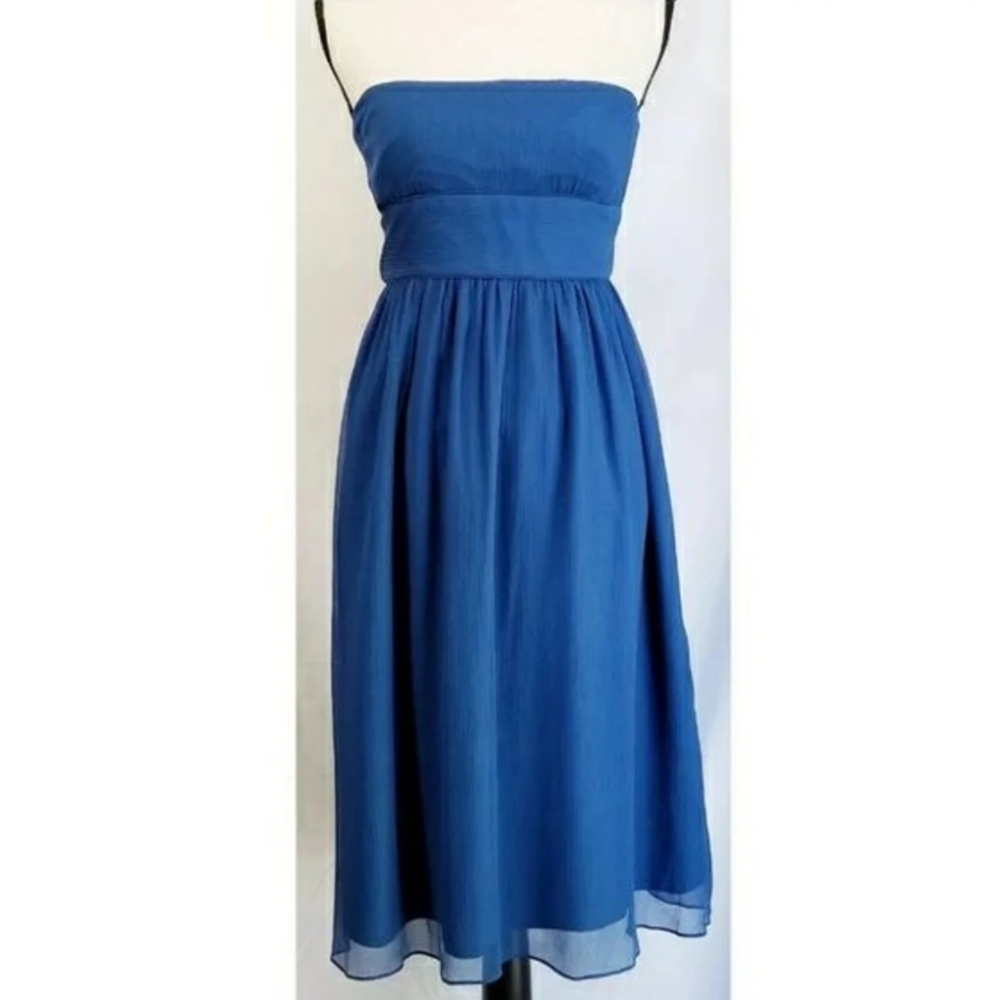 J crew 100% silk chiffon dress